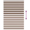 vidaXL Zebra rolgordijn 155x200 cm stofbreedte 150,9cm polyester bruin