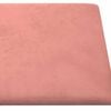 vidaXL Wandhoofdbord 12 pcs Roze 30 x 30 cm Fluweel