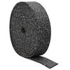 vidaXL Rubbergranulaatrol Zwart 2000 x 10 x 1 cm Rubber