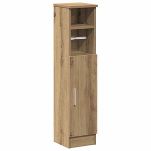 vidaXL Badkamerkast met rolhouder 20,5x22x90 cm artisanaal eikenkleur