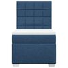 vidaXL Boxspring met matras stof blauw 80x200 cm