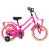 vidaXL Kinderfiets 12 Inch voor 2-4 jaar oud Donkerroze