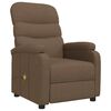 vidaXL Massagestoel stof bruin