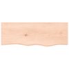 vidaXL Wandschap 80x30x(2-6) cm onbehandeld massief eikenhout