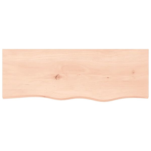 vidaXL Wandschap 80x30x(2-6) cm onbehandeld massief eikenhout