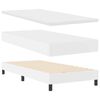 vidaXL Boxspringbed met matras Wit 90 x 190 cm Kunstleer