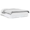 vidaXL Bedframe met lades bewerkt hout wit 150x200 cm