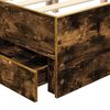 vidaXL Bedframe met lade Gerookt eiken 160 x 200 cm Ingenieurshout