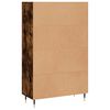 vidaXL Hoge kast 69,5x31x115 cm bewerkt hout gerookt eikenkleurig