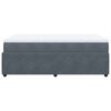vidaXL Boxspring met matras fluweel donkergrijs 120x190 cm