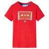 Kindershirt 116 rood