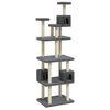 vidaXL Kattenmeubel met sisal krabpalen 188 cm donkergrijs