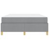 vidaXL Bedframe met matras Lichtgrijs 140 x 200 cm Stof