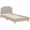 vidaXL Bedframe voor kinderen met hoofdbord Lichtgrijs 90 x 190 cm