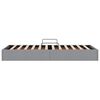 vidaXL Opslag bed met matras met opslag Lichtgrijs 90 x 190 cm Stof