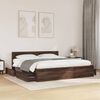 vidaXL Bedframe met hoofdeinde bewerkt hout bruineikenkleur 180x200 cm