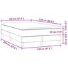 vidaXL Boxspring met matras fluweel donkergrijs 120x220 cm