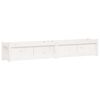 vidaXL Plantenbak 180x31x31 cm massief grenenhout wit
