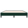 vidaXL Boxspring zonder matras fluweel donkergroen 140x220 cm