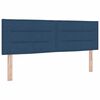 vidaXL Boxspring bed met matras met hoofdeinde Blauw 160 x 200 cm Stof