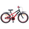 vidaXL Kinderfiets 22 Inch voor 7-12 jaar oud Rood en Zwart