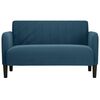 vidaXL Loveseat bank 109 cm fluweel blauw