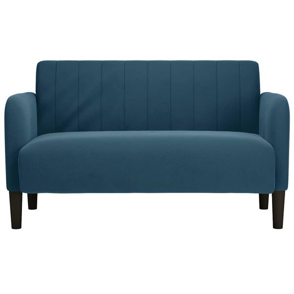 vidaXL Loveseat bank 109 cm fluweel blauw