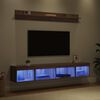 vidaXL TV Wandkast Set met LED 5 pcs Artisan Eiken Bewerkt hout