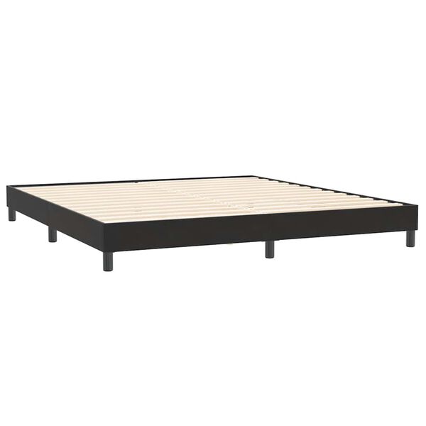 vidaXL Bedframe zonder matras 200x220 cm fluweel zwart