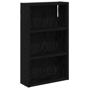 vidaXL Badkamer wandkast Zwarte Eik 30 x 10 x 50 cm Geconstrueerd hout