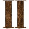 vidaXL Speakerstandaards 2 st 30x30x95 cm bewerkt hout gerookt eiken