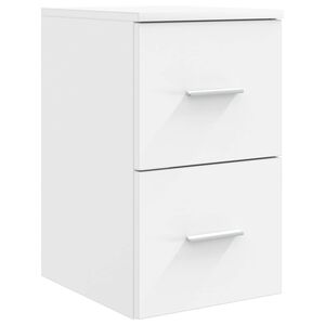 vidaXL Badkamerkast Tussenin Wit 30 x 35 x 50 cm Bewerkt hout