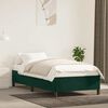 vidaXL Bedframe zonder matras 90x190 cm fluweel donkergroen
