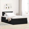vidaXL Ottoman bed met matras 120x200cm fluweel zwart