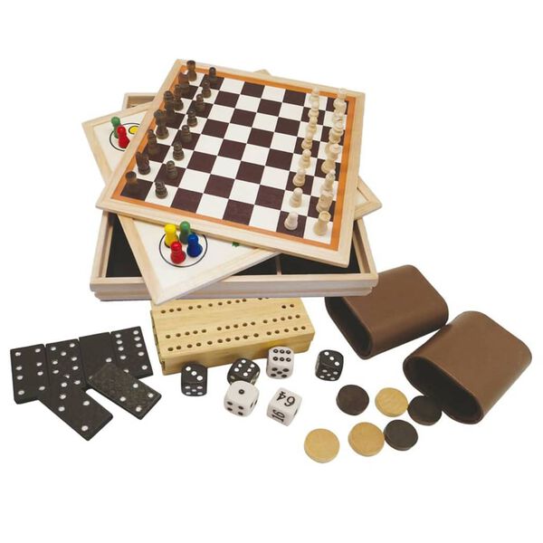 Clown Games Spelletjesdoos 9-in-1 hout