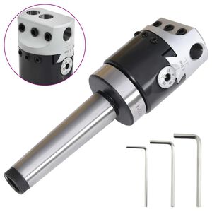 vidaXL F1-12 Boorkop met MT3-M12 boorschacht voor draaibanken 50 mm
