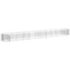 vidaXL Gabion plantenbak verhoogd 600x100x50 cm gegalvaniseerd ijzer