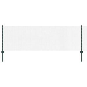 vidaXL gelast draadhek met palen 50 x 0,8 m PVC-Coated Staal Groen