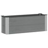 vidaXL Verhoogde plantenbak Grijs 100 x 30 x 36 cm WPC en Aluminium