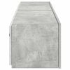 vidaXL Tv-wandmeubels met LED-verlichting 2 st 80x35x31 cm betongrijs