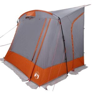 vidaXL Achterkleptent met dak Grijs en Oranje 285 x 255 x 245 cm taft