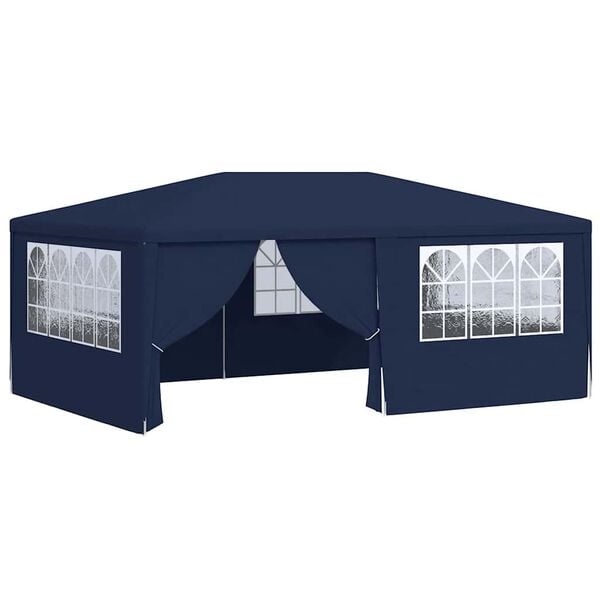 vidaXL Partytent met zijwanden professioneel 90 g/m² 4x6 m blauw