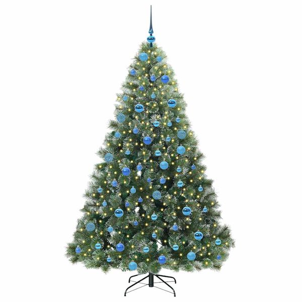 vidaXL Kunstkerstboom met 300 LED met standaard Groen 180 cm PE en PVC