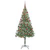 vidaXL Kunstkerstboom met 300 LED Groen 180 cm PVC en Staal