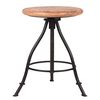 LABEL51 Kruk Jaipur 35x35x46-75 cm hout/zwart