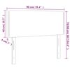 vidaXL Hoofdbord 90x5x78/88 cm fluweel donkergroen