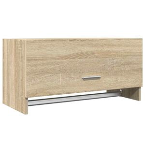 vidaXL Kledingkast 70x32,5x35 cm bewerkt hout sonoma eikenkleurig