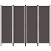 vidaXL Kamerscherm met 4 panelen 200x180 cm antraciet