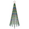 vidaXL LED Kerstboom EKENAS 180 cm 255 LED's Meerkleurig Staal Zwart