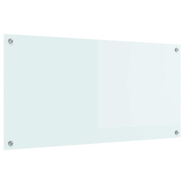 vidaXL Keuken Achterwand Wit 100 x 50 cm gehard glas